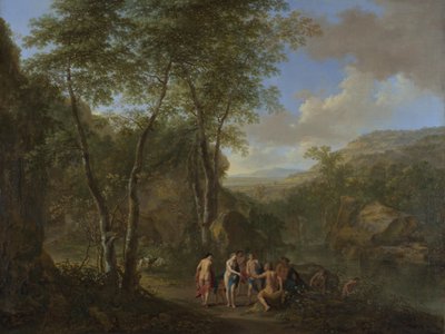 Un paisaje con el juicio de Paris de Jan Dirksz Both